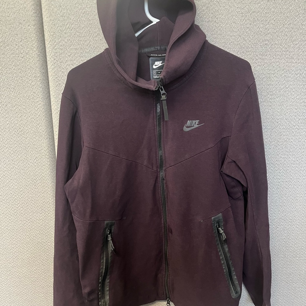 Nike Dark Purple Zip-Up Hoodie size medium